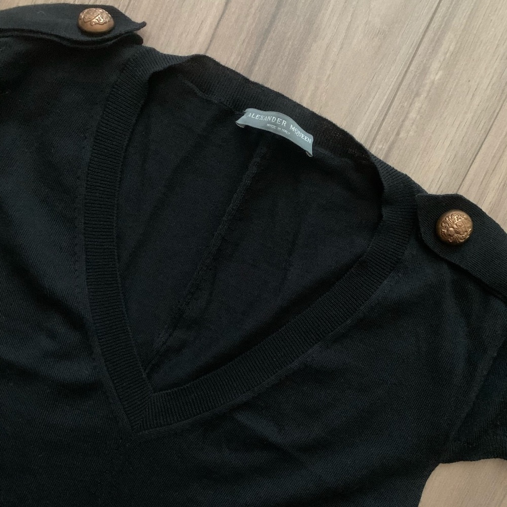 NWOT Alexander McQueen Black Wool Bubble Dress - Picture 3 of 7
